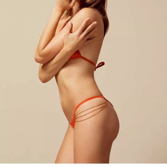 Agent Provocateur Tonya Orange Bikini Set AP4 Large - Picture 5 of 15
